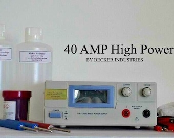 Kit de máquina de chapado en oro, kit de galvanoplastia industrial de 40 amperios