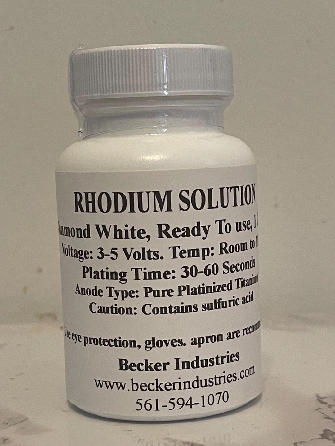 Rhodium Plating Solution: Super Bright, Industrial Grade (4oz) - Etsy