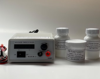 Kit de galvanoplastia de oro/plata de 24 kt, máquina de chapado en oro