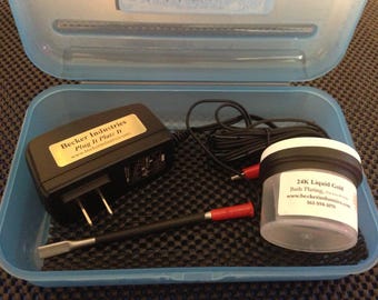 Kit de chapado en oro de 24 quilates para joyería - Becker Industries