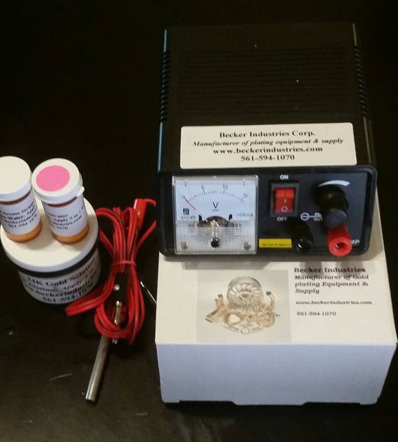 24kt Gold/chrome/silver/rhodium, Gold Plating Kit, Electroplating Kit -   Israel