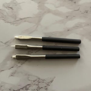 Pen Plating Anode Set: Fine, Dome, and Angle Point - 3 Pieces