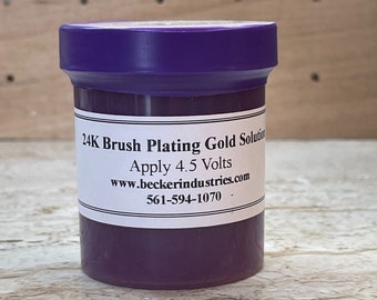 24K Brush Gold Plating Solution, Industrial grade