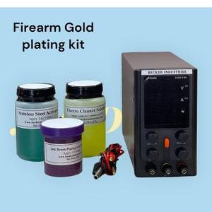 Kit de chapado en oro para armas de fuego: gel de chapado con pincel de 24 quilates