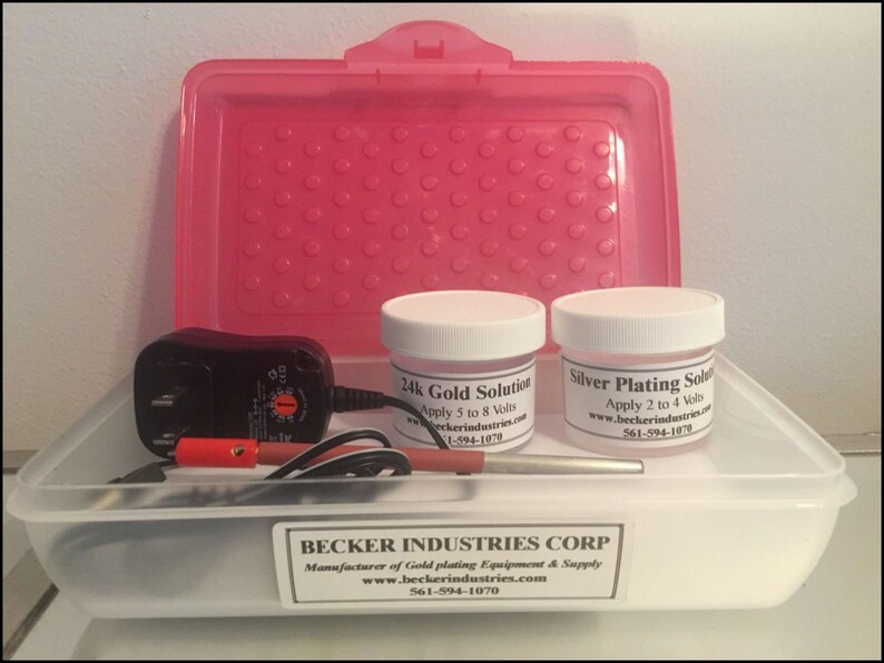 24K Gold Plating Kit Includes 24K Yellow Gold and Rose Gold Etsy