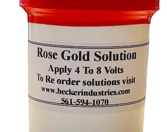 SOLUTION D'OR ROSE, 4oz, qualité industrielle