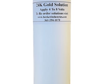 Solución de oro de 24 quilates de 8 oz, GRADO INDUSTRIAL