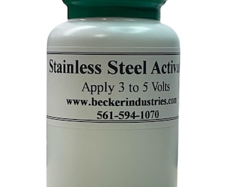 Pre-placa de acero inoxidable: Activador para el enchapado (4 oz)