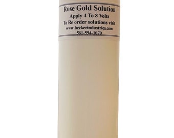 Solución de oro rosa de 8 oz, grado industrial