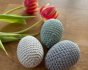 Oeufs de Pâques décoratifs au crochet