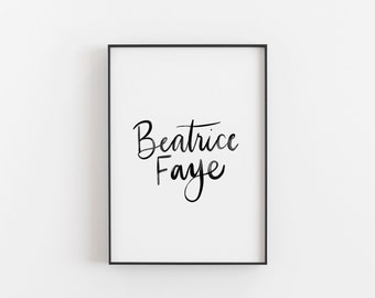 Calligraphy Name Art Etsy