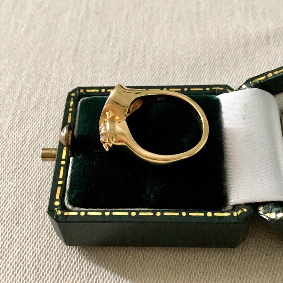 RUBY DIAMOND 18K GOLD Ring- Great Genuine Ruby - … - image 5