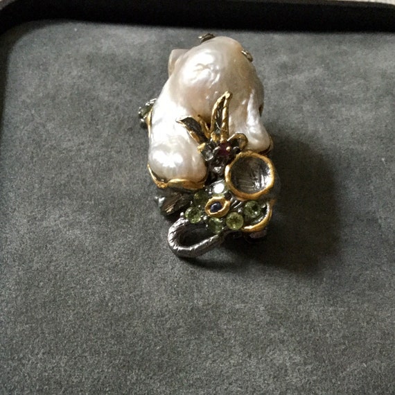 Exceptional ELEPHANT Great Baroque PEARL Vintage … - image 4