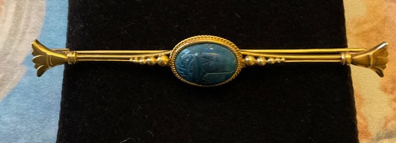 Exceptional 19th ANTIQUE NAPOLEON III Scarab Lapi… - image 3