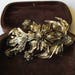 BROCHE ANCIENNE GEORGIENNE 18E SIÈCLE - DIAMANTS 'ROSES' EN ARGENT ET OR ROSE - BIJOU ANTIQUE