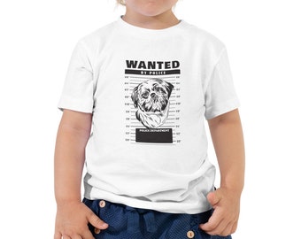 Shih Tzu 'Wanted' Toddler T-shirt, Dog Lover Tee