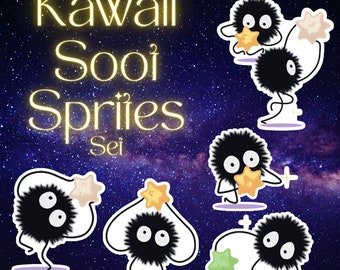 Kawaii Soot Spirits Vinyl Sticker Bundle