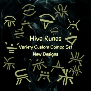 Updated Hive Runes Variety Vinyl Decal Combo Set