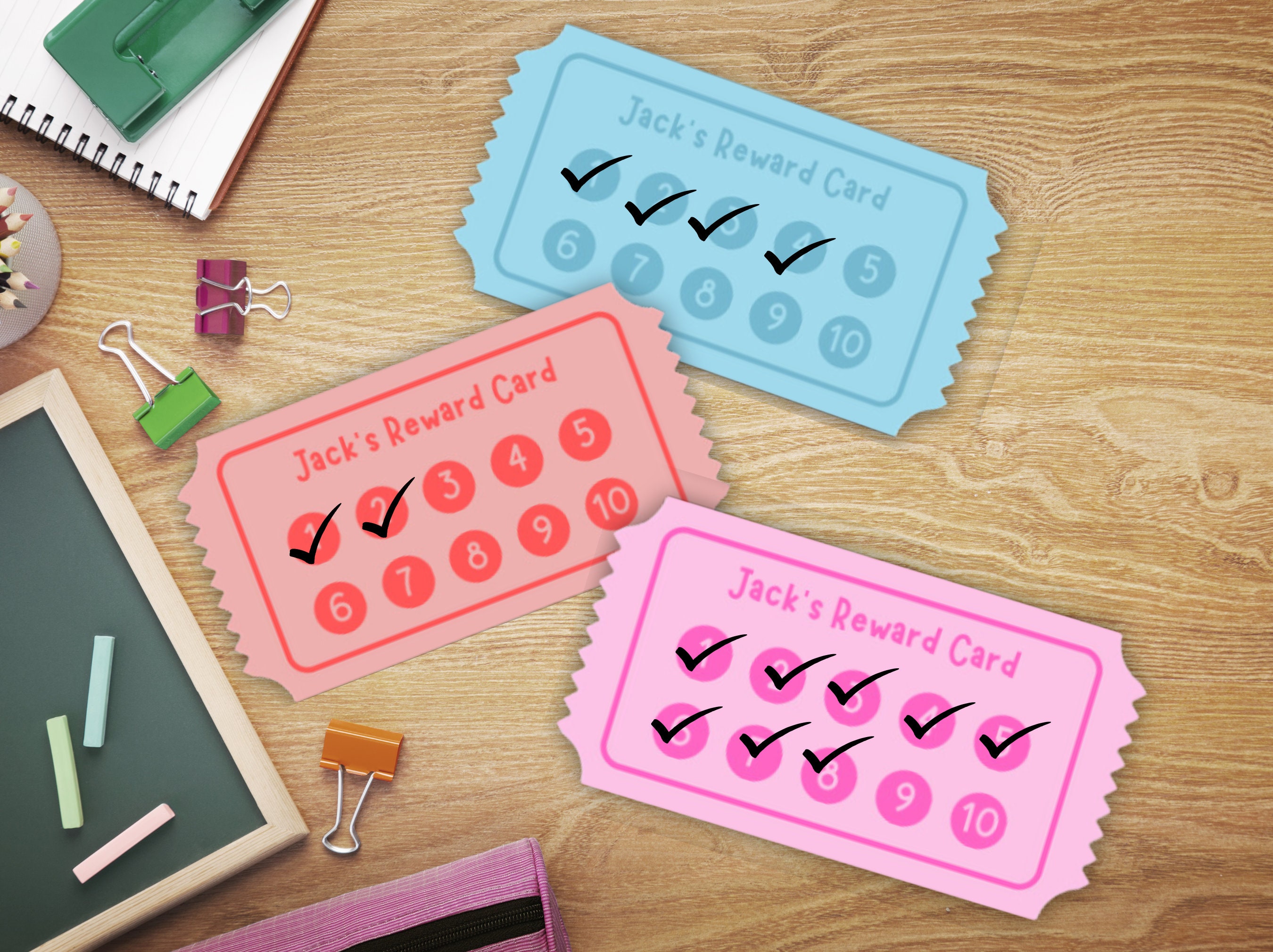 Editable Kids Reward Card Printable - Il Fullxfull.6321024225 Pbcf