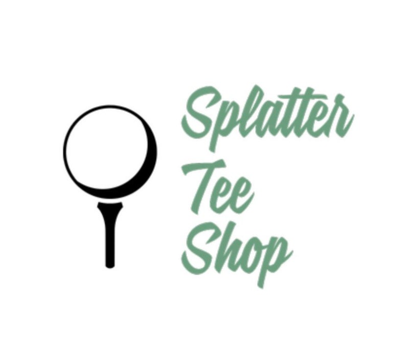 Splatter Golf Tees-Blue & Yellow image 3