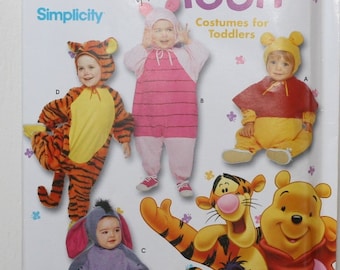 Simplicity Costume 4463 Disney Winnie The Pooh SZ 1//2,1,2,3,4 Toddler Halloween