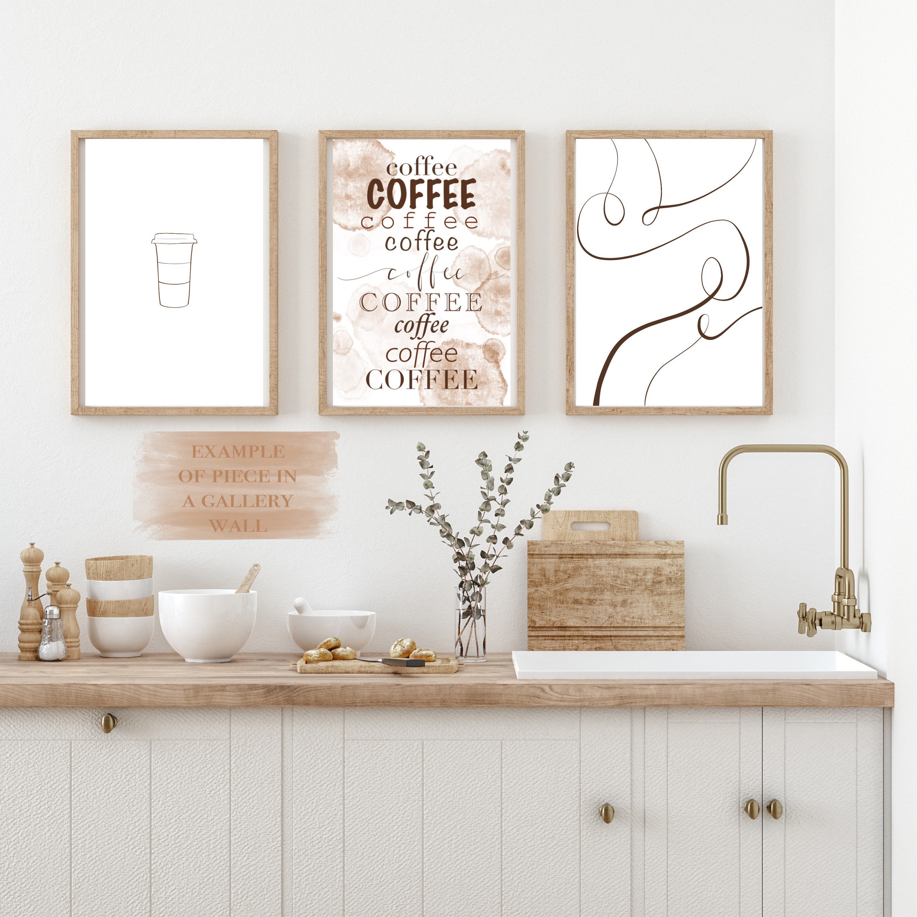 Coffee Coffee Digital Art Print Download, Coffee Wall Decor Etsy