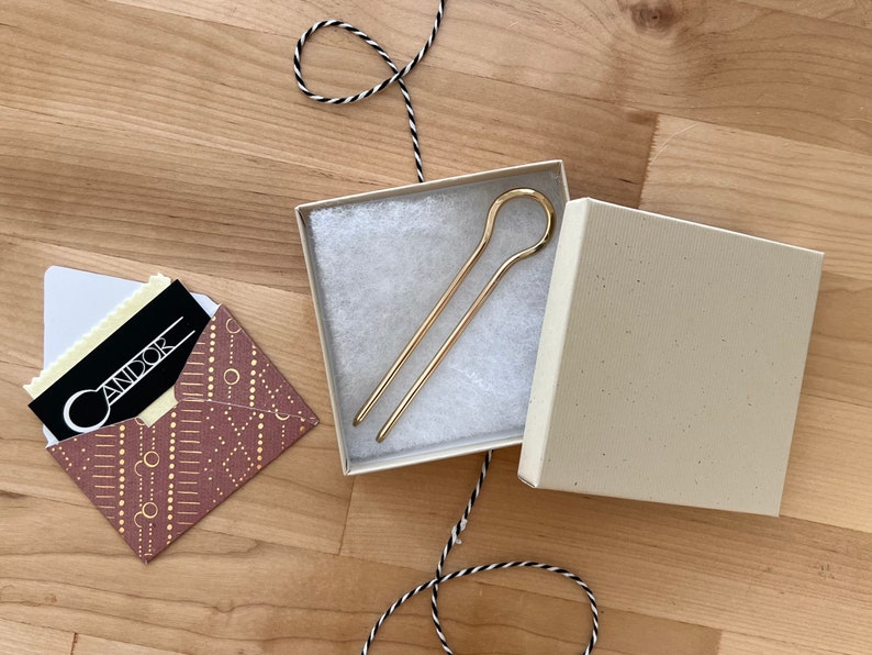 Large Brass Hair Pin Brass Hair Fork Large Metal Hair Pin Etsy