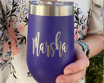 Personalized Large Wine Tumbler, Coffee Mug or Tumbler with Name-Perfect Party Favor