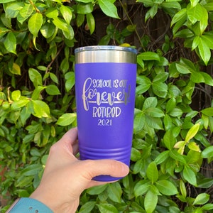 Teacher Retirement Themed Insulated Tumbler Laser Engraved-Perfect Retirement Gift image 6