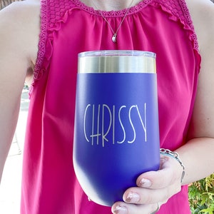 Personalized Large Wine Tumbler, Coffee Mug or Tumbler with Name-Perfect Party Favor