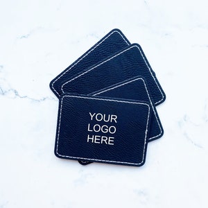 Hat Patch Leatherette with Adhesive Back for Application with Hat Press