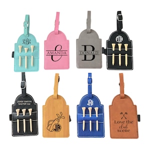 Personalized Golf Bag Tag with Tees-Perfect Retirement Gift for Golf Lover