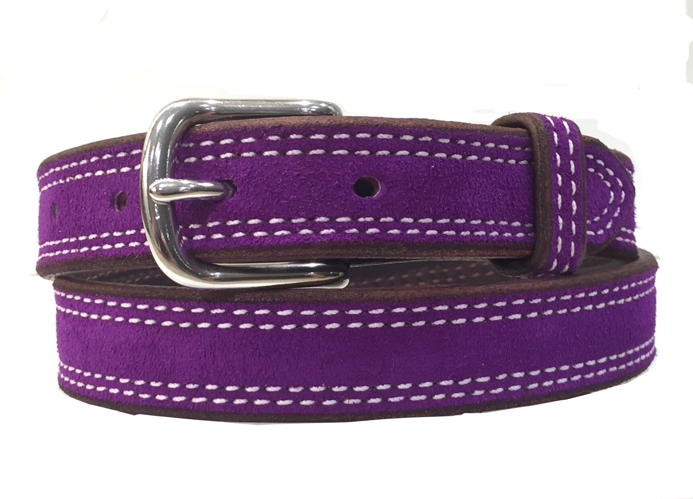 Purple Suede Beltpurple Leather Beltpurple Beltviolet - Etsy