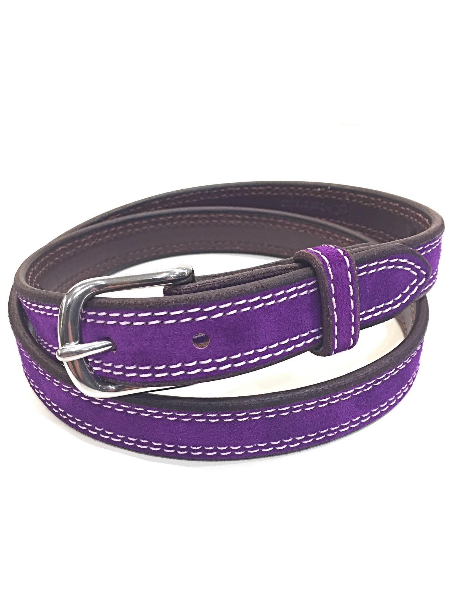 Purple Suede Beltpurple Leather Beltpurple Beltviolet - Etsy