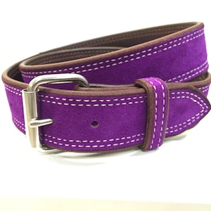 Purple Suede Belt,Purple Leather Belt,Purple Belt,Lavender Belt,Lilac Belt,Violet Belt,Leather Belt,Unisex Belt, * Ships Next Day FREE *