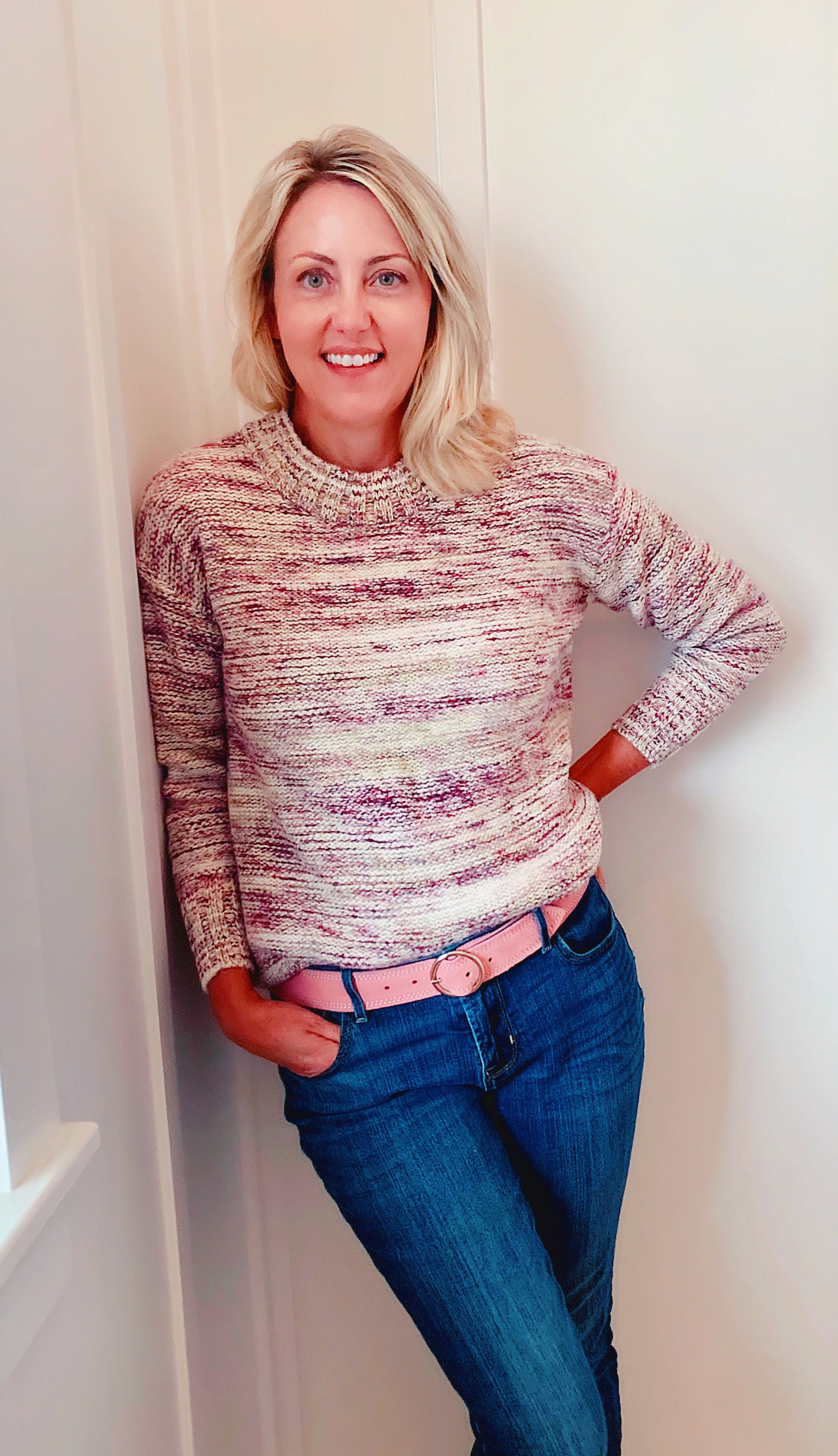 blush pink belt