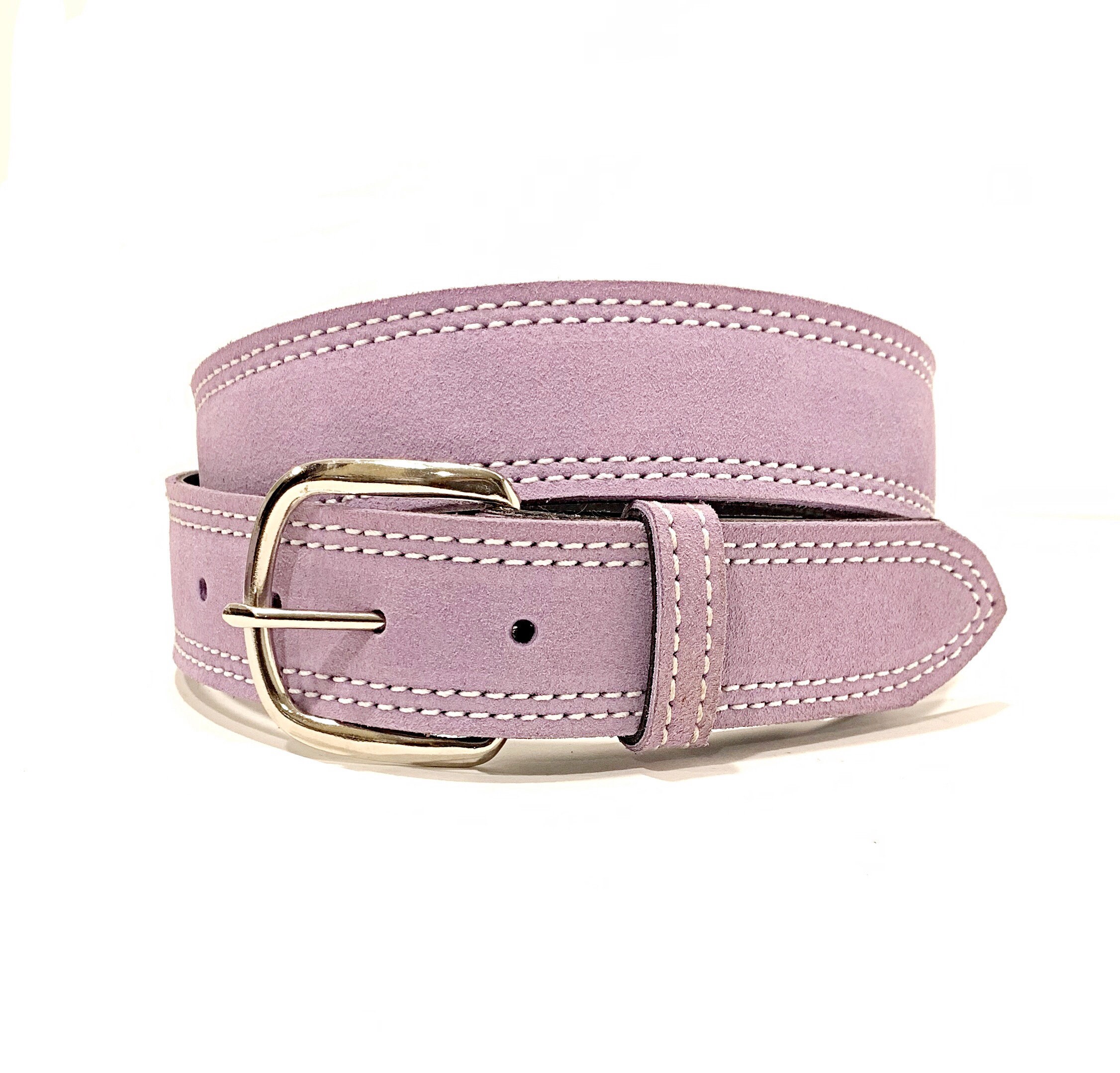 Lilac Suede Belt Lavender Leather Belt Purple Belt Violet | Etsy