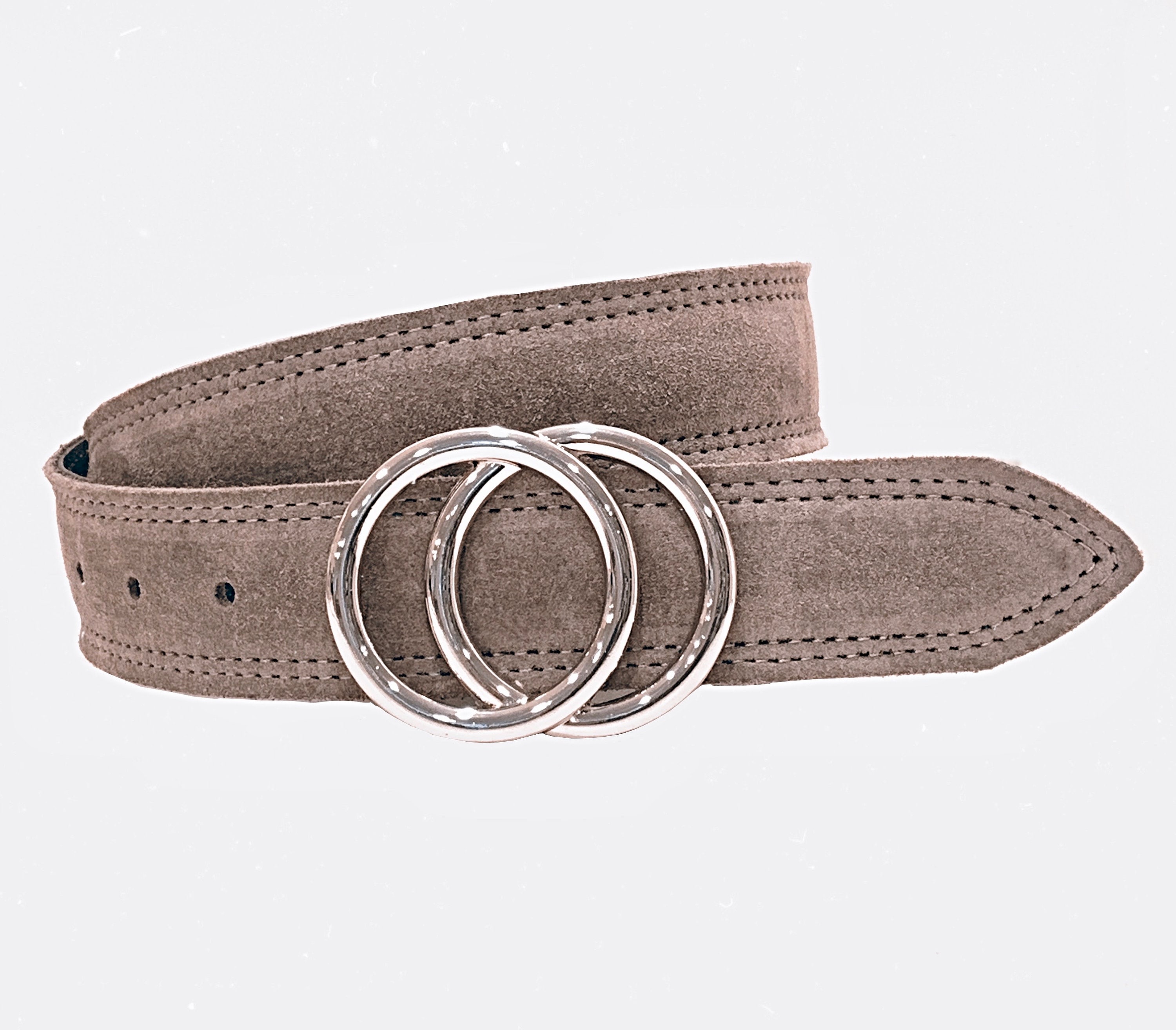 Gray Suede BeltGray Leather BeltGray BeltLeather Etsy