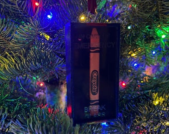 Christmas Ornament, USMC Crayon