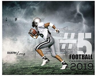 Dustin Long - Football Sports Enliven Effect Photography Template