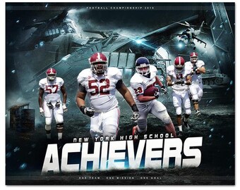 Achievers - Football Themed Sports Photography Template