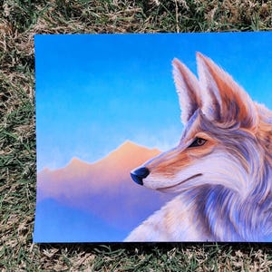 Wander - Coyote Digital Art Print - 8x10