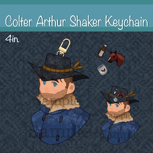 RDR2 - Colter Arthur - SHAKER KEYCHAIN - 4in