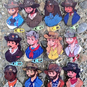 PREORDER - Cowboy Brain Shaker Keychain (WAVES 1&2) - 4in