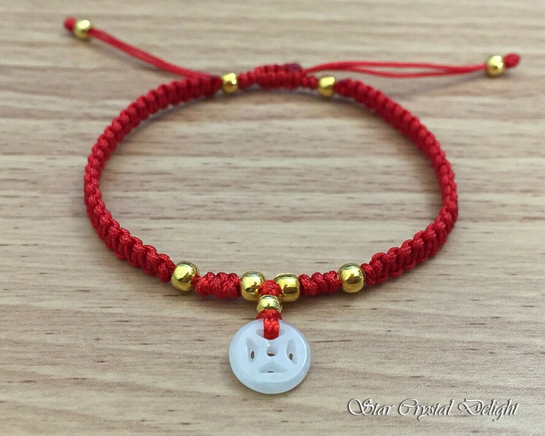 Unisex Fashion Lucky Red String Bracelet With a Beautiful - Etsy
