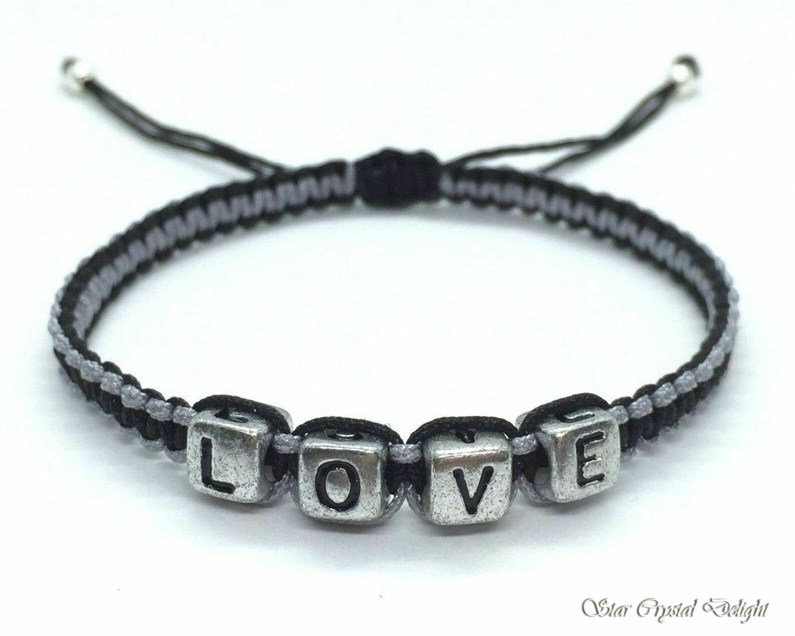Custom Word Bracelet Create Your Own Bracelet Beaded Etsy
