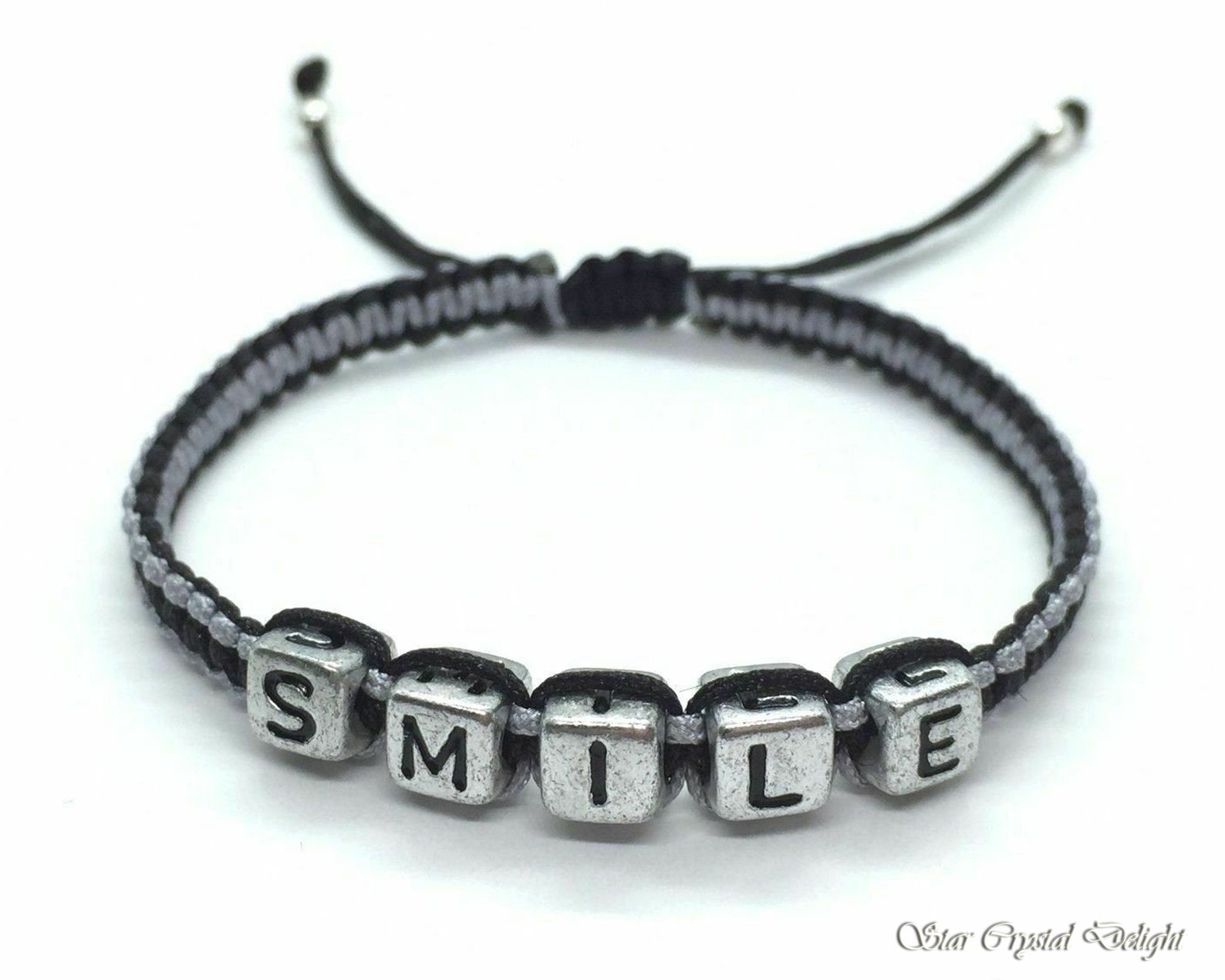 Custom Word Bracelet Create Your Own Bracelet Beaded Etsy