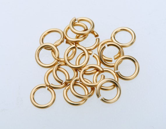14K Gold Filled Jump Rings, 20 50 100 Pcs,open Jump Rings,22 Ga,4