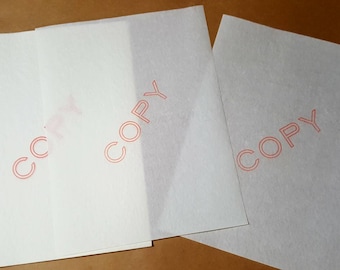 Vintage Onion Skin Paper: HIAWATHA Typing Paper with COPY - 10 Sheets