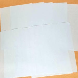 Vintage Blue Onion Skin Paper: Translucent Stationery, Scrapbooking (10 Sheets)